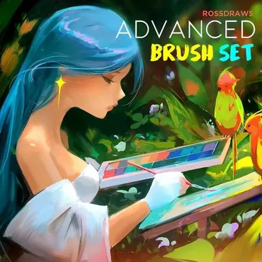 [Photoshop] Advanced Brush Set + Procreate Set (Rossdraws)