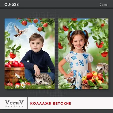 [VeraV] Набор CU-538. Детские коллажи (Вера Игнатова)