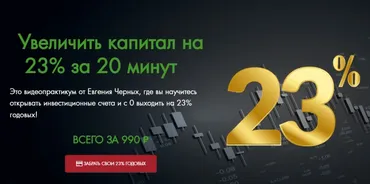 Увеличить капитал на 23% за 20 минут (Евгений Черных)