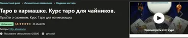 Таро в кармашке. Курс таро для чайников (Ольга Волошина)