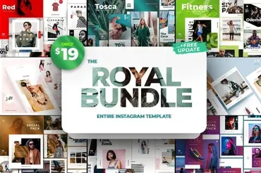 [CreativeMarket] Royal Instagram Bundle 90% OFF, ноябрь 2018 года