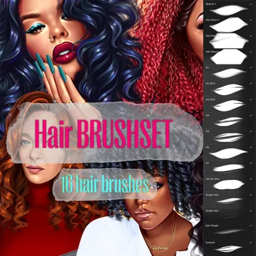 [gumroad] Hair Brushes (Оксана Гордиенко)