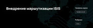 [n4e.ru] Внедрение маршутизации ISIS (Алексей Гусев)