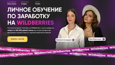 Личное обучение по заработку на Wildberries. Тариф Премиум (Татьяна Миронова, Камилла Ахмедова)