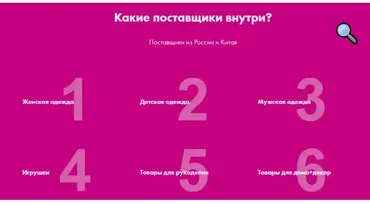 База поставщиков. Китай и Россия. (Алина  Рязанова)