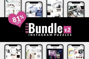 [creativemarket] Mega Bundle v. 2 Instagram Puzzle