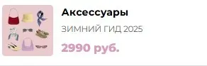 Зимний шоппинг-гид 2025. Тариф Аксессуары (Мария Лоскутова)