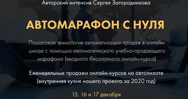 Автомарафон с нуля. Пакет - Premium (Сергей Загородников)