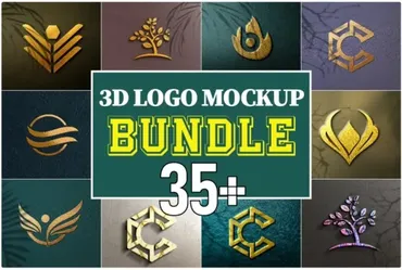 [Creativemarket] Luxury 3d LOGO Mockup Bundle v.04 (Graphics Wizard)