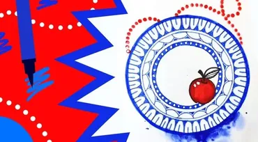[Lil School] Блюдце в технике зенарт (Марина Завадская)