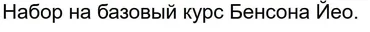 Третий модуль базового курса бацзы (Бенсон Йео)