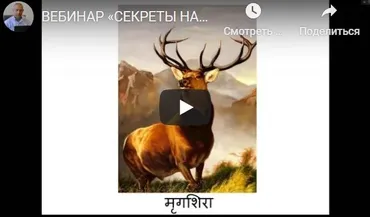 [Шива Центр] Вебинар «Секреты Накшатр». Мригашира (часть 8-я) (Шива)