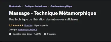 [udemy] Массаж - метаморфическая техника (Nathalie Laurence, Натали Лоуренс)