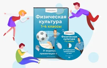 [Videouroki] Комплект материалов по физкультуре для 1–4 классов на весь учебный год
