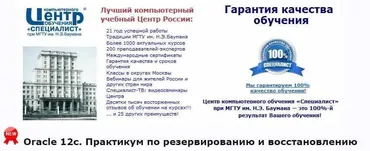[Специалист] Oracle 12с: Практикум по резервированию и восстановлению (2016) (Михаил Фокин)