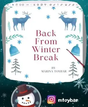 Интерактивный минибук Back From Winter Break (Марина Тойбар)