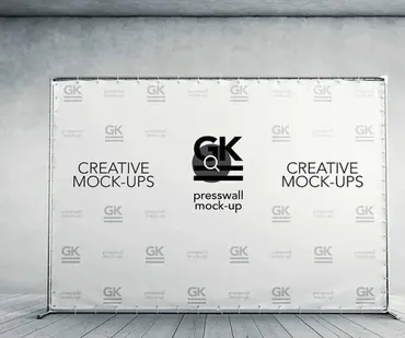 [PSD] 3D Press Wall / Banner Mock Up