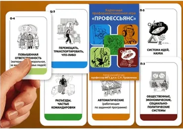 Профориентационная карточная игра «Профессьянс» (Николай Пряжников)