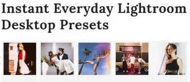 Пресеты - Instant Everyday Lightroom Desktop Presets, 2024 (Mastin Labs)
