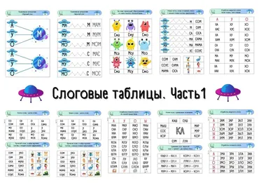 [PRO ОБУЧЕНИЕ чтению] Слоговые таблицы, 1 часть (Ирина Романова)