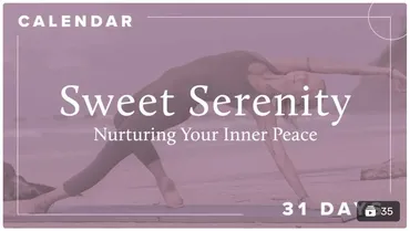Boho Beautiful Official. Calendars. Sweet Serenity | Exclusive 31 Day Yoga Calendar (bohobeautiful)