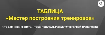 Мастер построения тренировок (Оксана Килина)