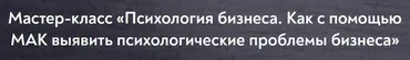 [МИП] Психология бизнеса. Как с помощью МАК выявить психологические проблемы бизнеса (Марина Гогуева)