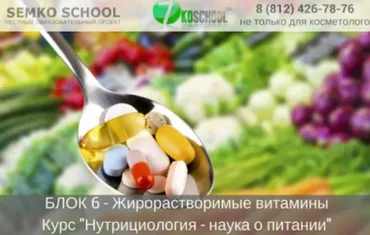 [7koschool] Нутрициология - наука о питании. Блок 6 «Жирорастворимые витамины» (Анастасия Семко)