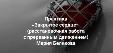 [Институт Открытого поля] Практика «Закрытое сердце» (расстановочная работа с прерванным движением) (Мария Беликова)