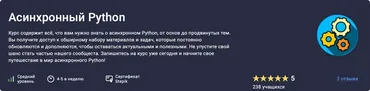 [Stepik]  Асинхронный Python (Павел Хошев)