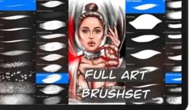 [Академия Pixelent] Комбо кистей 4в1 для Procreate «Полный арт» Full Art (Анастасия Кузнецова)