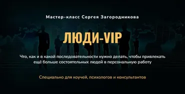Люди-VIP. Как привлечь состоятельных людей в персональную работу (Сергей Загородников)