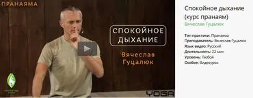 [Yoga Masters] Пранаяма. Спокойное дыхание (Вячеслав Гуцалюк)