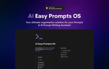 [Notion] AI Easy Prompts OS & AI Prompt Writing Assistant (Valeria Notion)