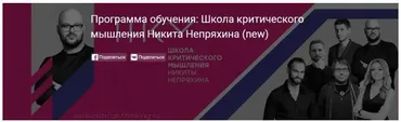 Программа обучения: Школа критического мышления (Никита Непряхин)