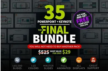 [creativemarket] 35 бизнес шаблонов PowerPoint. Финальный пакет, 2016