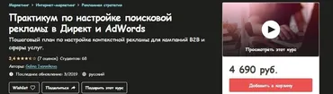 [Udemy] Практикум по настройке поисковой рекламы в Директ и AdWords (Галина Иванникова)
