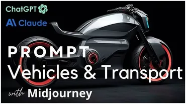 Transportation Image Prompts: Create Vehicle & Transportation AI Image Prompts (Jenn Mishra, Дженн Мишра)