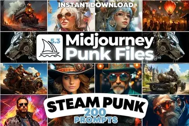 [PromptMachina] Midjourney Prompts для цифрового искусства в стиле стимпанк