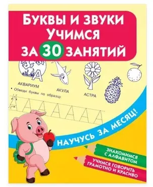Буквы и звуки. Учимся за 30 занятий (Валентина Дмитриева)