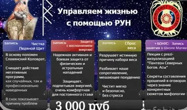 [Master Vision] Управляем жизнью с помощью Рун онлайн. 3 мастер - класса, 2018 год (Елена Аронова)