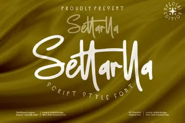 [Creativefabrica] Settarlla Font. Шрифт