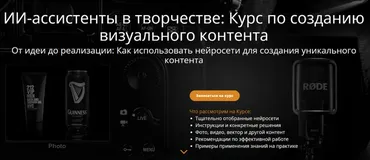 ИИ-ассистенты в творчестве: Курс по созданию визуального контента (Эдуард Крафт)
