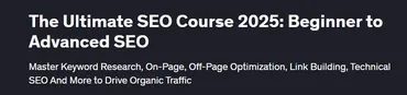 [Udemy] Лучший курс SEO 2025: от начального до продвинутого уровня SEO (Tanmoy Das)