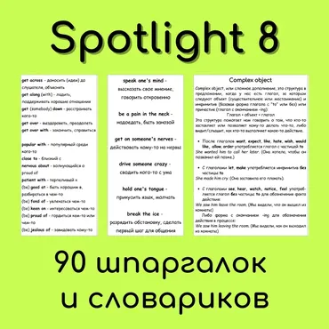 Spotlight 8 - 90 шпаргалок и словариков (Елена Шошова)