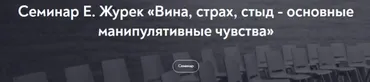 Вина, страх, стыд - основные манипулятивные чувства (Елена Журек)