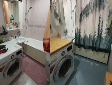Перекраска плитки и ремонт в ванной (Диана Лакшман)