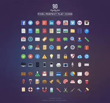 [MightyDeals] 90 иконок в PSD формате