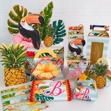 Kit Digital Tropical (adulto)/Цифровой набор « Тропический (взрослый)» (Chuvinha de Papel)