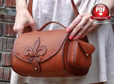 Выкройка женской сумочки «Fleur-de-lis» (DieselpunkRo)